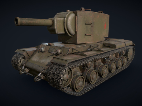  KV-2重型坦克19403d模型 