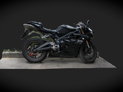  三轮摩托车3d模型 