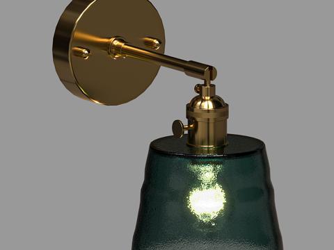  现代简约轻奢壁灯 壁灯 简约壁灯 装饰壁灯 玻璃壁灯 灯3d模型 