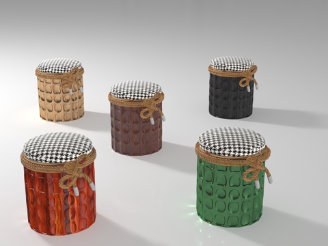  现代凳子3d模型 