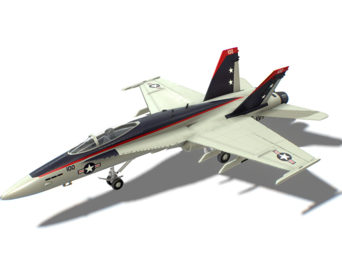  F-A-18大黄蜂喷气战斗机3d模型 