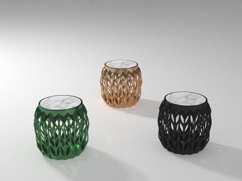  现代凳子3d模型 