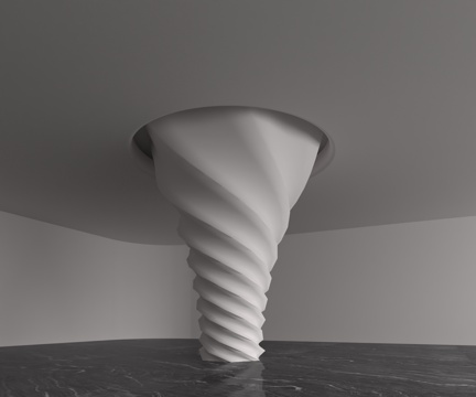  现代柱子3d模型 