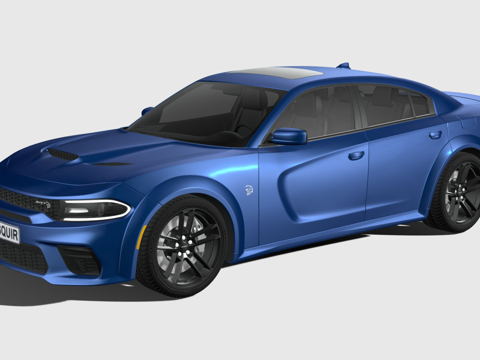  道奇 Charger SRT Hellcat 宽体 20203d模型 