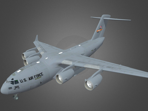  C-17环球霸王III3d模型 