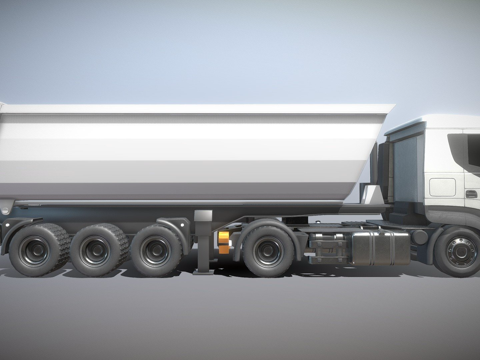  自卸车拖车（制作中-2）3d模型 