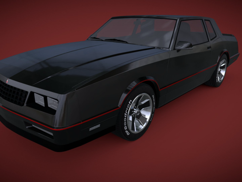  雪佛兰蒙特卡洛SS '19893d模型 