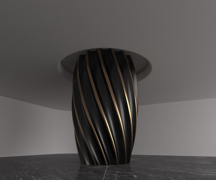  现代柱子3d模型 