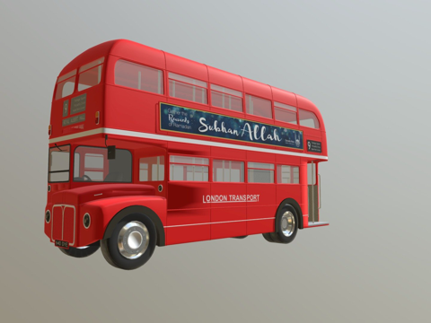  伦敦巴士3d模型 