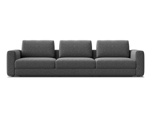  现代简约双人沙发 双人沙发 简约沙发 客厅沙发 抱枕3d模型 