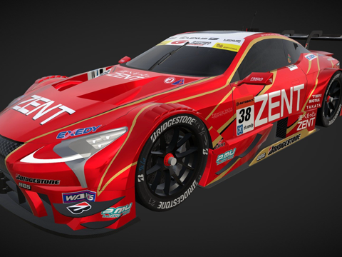  雷克萨斯LC500超级GT3d模型 