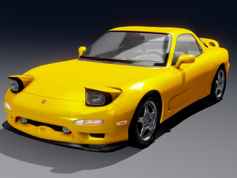  马自达RX-7 FD3S Efini3d模型 