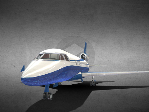  米尔喷气机3d模型 