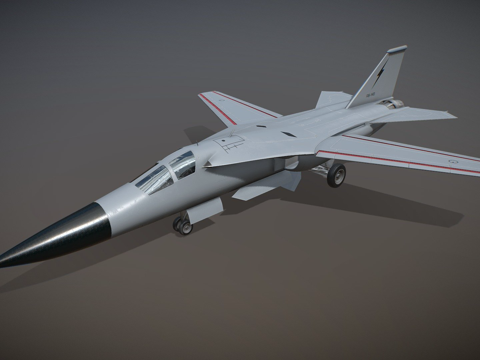  F-111土豚战略轰炸机3d模型 