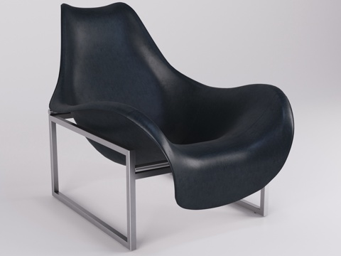  现代休闲椅沙发组合3d模型 