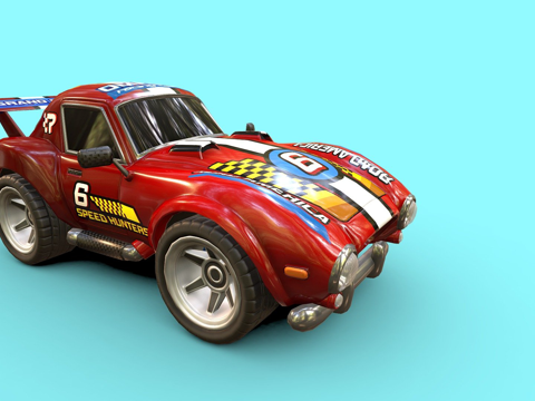  运动汽车3d模型 