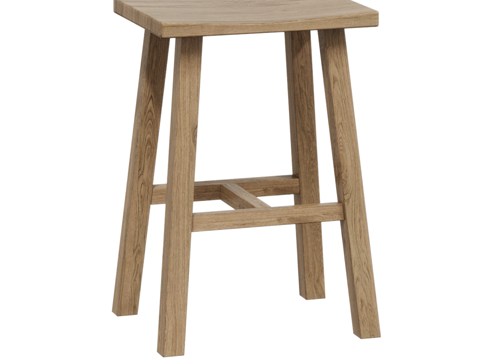  北欧简约凳子 凳子 木质凳子3d模型 