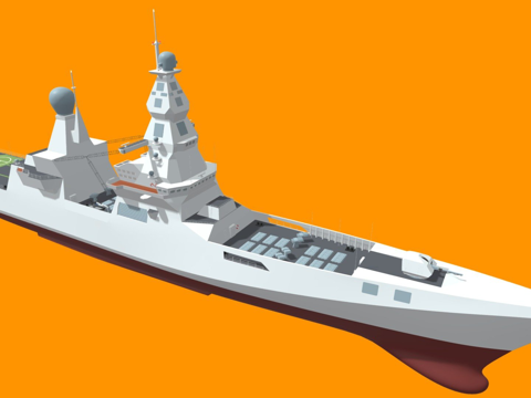  领导者级驱逐舰3d模型 