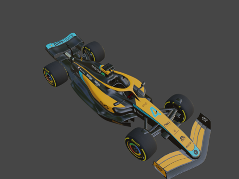  迈凯伦一级方程式2022粉丝自制概念车3d模型 