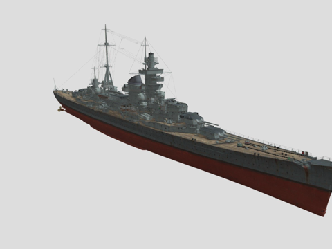  希佩尔海军上将号3d模型 