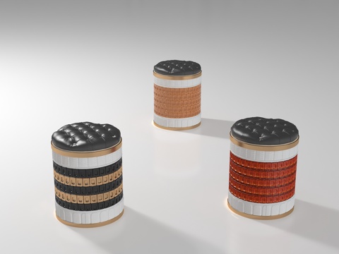  现代凳子3d模型 