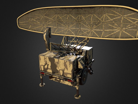  哨兵雷达-脉冲捕获雷达3d模型 