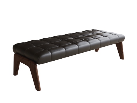  现代床尾凳 长凳 换鞋凳3d模型 