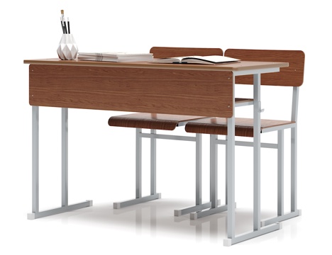  现代书桌 椅子 摆件组合3d模型 