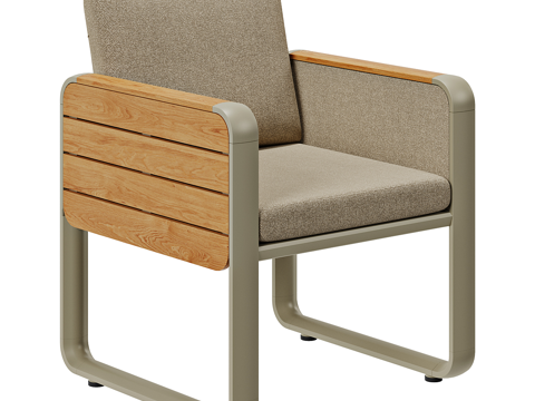  北欧简约单人椅子 椅子 简约单人椅子 休闲椅子 户外椅子3d模型 