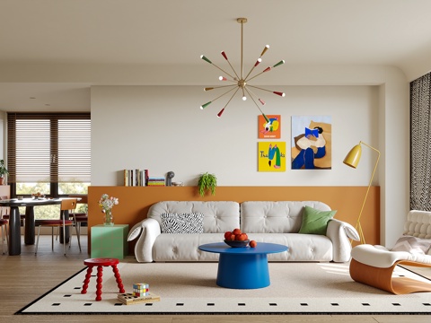 巴多胺客厅su模型