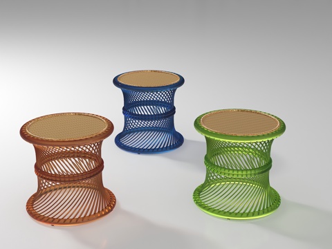  现代凳子3d模型 