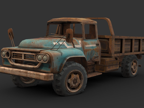  锈世界卡车3d模型 