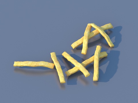  薯条 炸薯条 食物 美食3d模型 