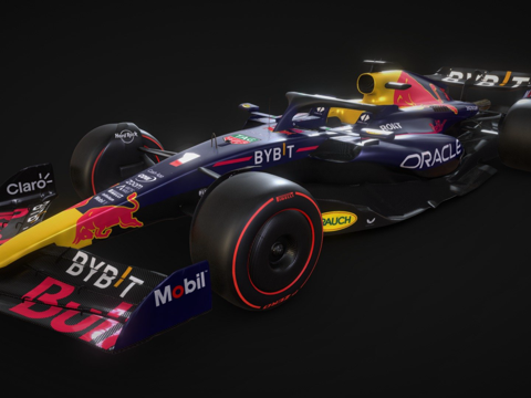  红牛RB19[旧版]3d模型 