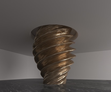  现代柱子3d模型 