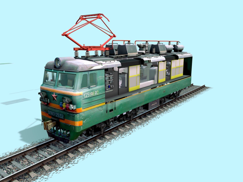  Vl 80电力机车3d模型 