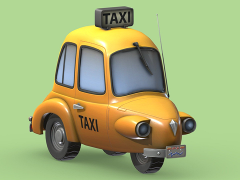  动物之森出租车-粉丝艺术3d模型 