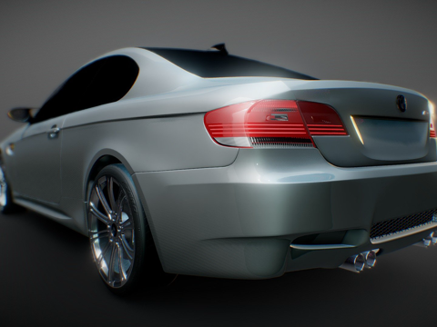  宝马E92 M3 20093d模型 