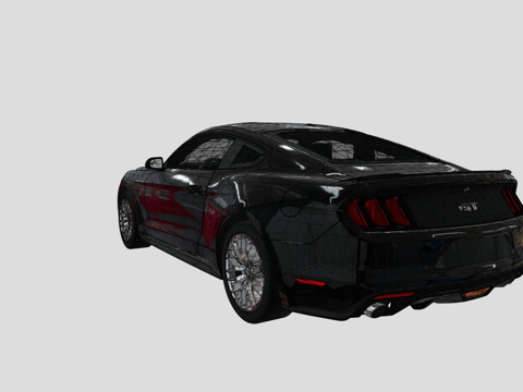  我的无标记2015福特野马GT3d模型 