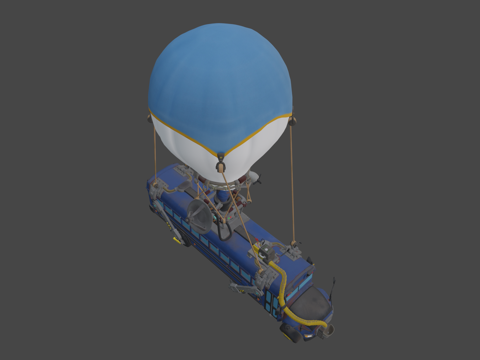  战斗巴士3d模型 