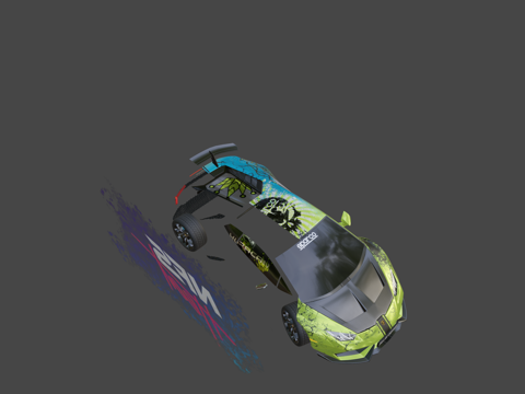  兰博基尼飓风（极品飞车-版本）3d模型 