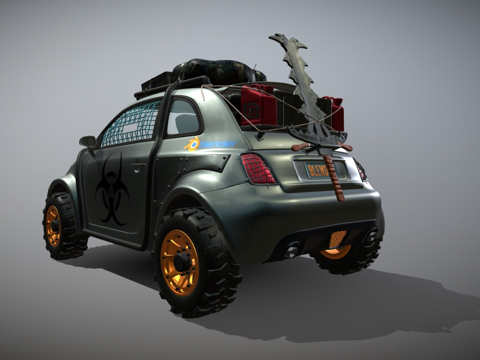  菲亚特-阿波克3d模型 