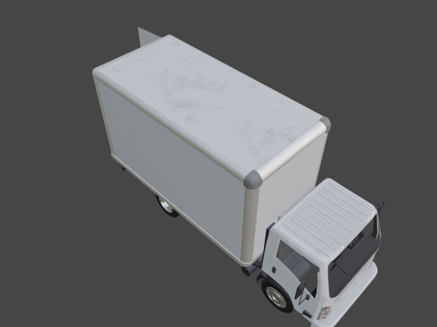  送货卡车3d模型 