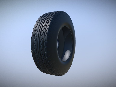  汽车轮胎3d模型 