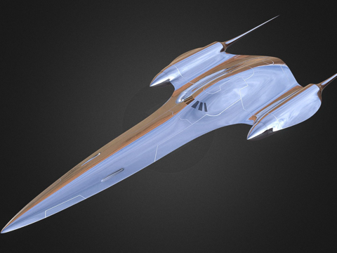  纳布皇家星际飞船（J型327努比亚）3d模型 