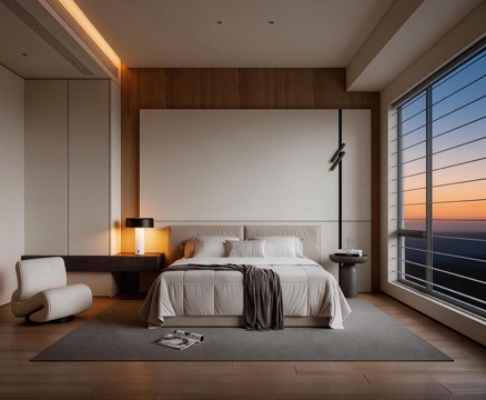  卧室 双人床 沙发 衣柜3d模型 