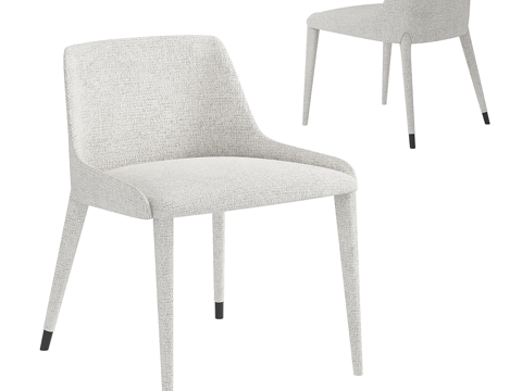  现代简约单人椅子 椅子 简约椅子  休闲椅子 凳子  餐厅椅3d模型 