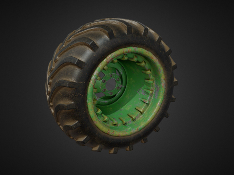  越野车轮3d模型 