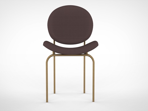  现代轻奢餐椅3d模型 