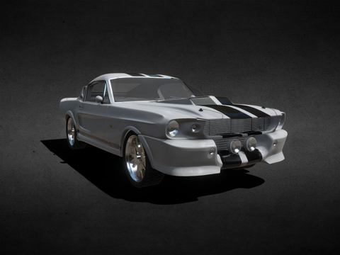  谢尔比野马GT500=埃莉诺=(克日什托夫·斯托洛日)3d模型 